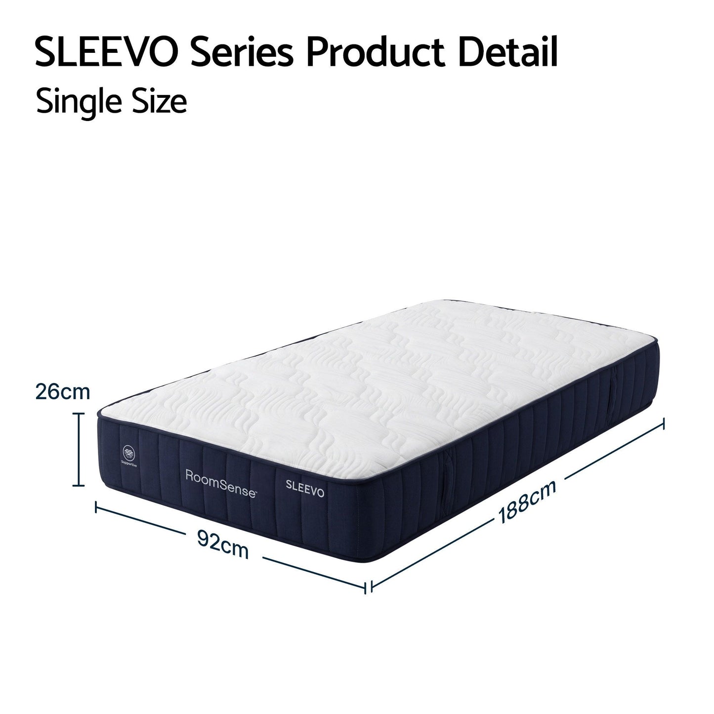 Corinne 26cm Orthopedic Firm Mattress for Back Pain Relief - Single