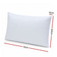 Cooling Memory Foam Pillows Anti-Clumping Solid Core Washable Cover - White