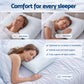 Cooling Memory Foam Pillows Anti-Clumping Solid Core Washable Cover - White