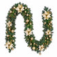 2.7M Christmas Garland 8 Mode LEDs Timing 200 Tips Flowers Balls