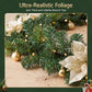 2.7M Christmas Garland 8 Mode LEDs Timing 200 Tips Flowers Balls