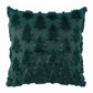 Christmas Tree Pillow Covers 2 Packs Cushion Covers Soft Faux Fur Jacquard Throw Pillow Covers 45 x 45cm Green