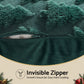 Christmas Tree Pillow Covers 2 Packs Cushion Covers Soft Faux Fur Jacquard Throw Pillow Covers 45 x 45cm Green