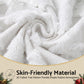 Christmas Tree Pillow Covers 2 Packs Cushion Covers Soft Faux Fur Jacquard Throw Pillow Covers 45 x 45cm White