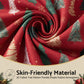 Christmas Cushion Covers Set of 4 Pillow Covers 45x45cm with 4 Cute Patterns Red