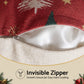 Christmas Cushion Covers Set of 4 Pillow Covers 45x45cm with 4 Cute Patterns Red
