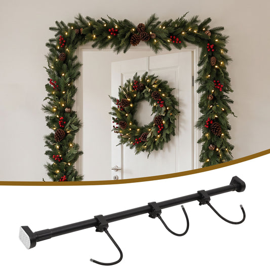 Christmas Garland Hook Wreath Hanger Fits 85-160CM Door No Drill
