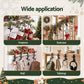 Set of 4 Christmas Garland Hangers Stocking Hooks Wreath 2-In-1 No Drill
