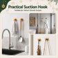 Setof 2 Vacuum Suction Cup Christmas Wreath Hook Stainless Steel Heavy Duty 5kg