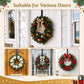 Christmas Wreath Hanger Metal Door Hook Height Adjustable