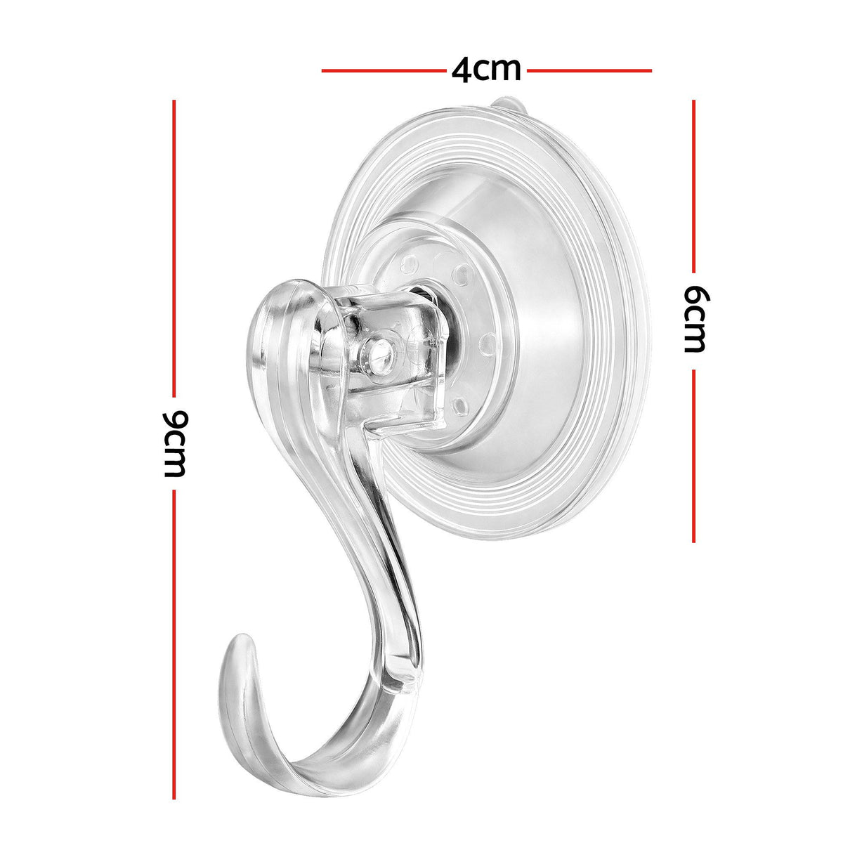 Set of 2 Suction Cup Hooks Heavy Duty Christmas Wreath Hanger Window 5kg