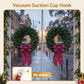Set of 2 Suction Cup Hooks Heavy Duty Christmas Wreath Hanger Window 5kg