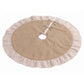 120cm Christmas Tree Skirt Linen Christmas Tree Mat Decor