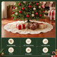 120cm Christmas Tree Skirt Linen Christmas Tree Mat Decor