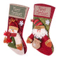 Christmas Stockings 2 Pack Large 3D Plush Santa Snowman 43.5cm Christmas Decor for Family Holiday Christmas Party Decorations