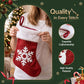 4 Pack Large Velvet Christmas Stockings 46.5cm Red White Decor Perfect For Gift Ideal, Fireplace Mantels Christmas Trees Holiday Party Decorations