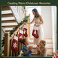 4 Pack Large Velvet Christmas Stockings 46.5cm Red White Decor Perfect For Gift Ideal, Fireplace Mantels Christmas Trees Holiday Party Decorations