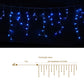 32M Christmas Lights Solar Icicle String Lights 960 LED Blue