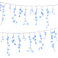 32M Christmas Lights Solar Icicle String Lights 960 LED Blue