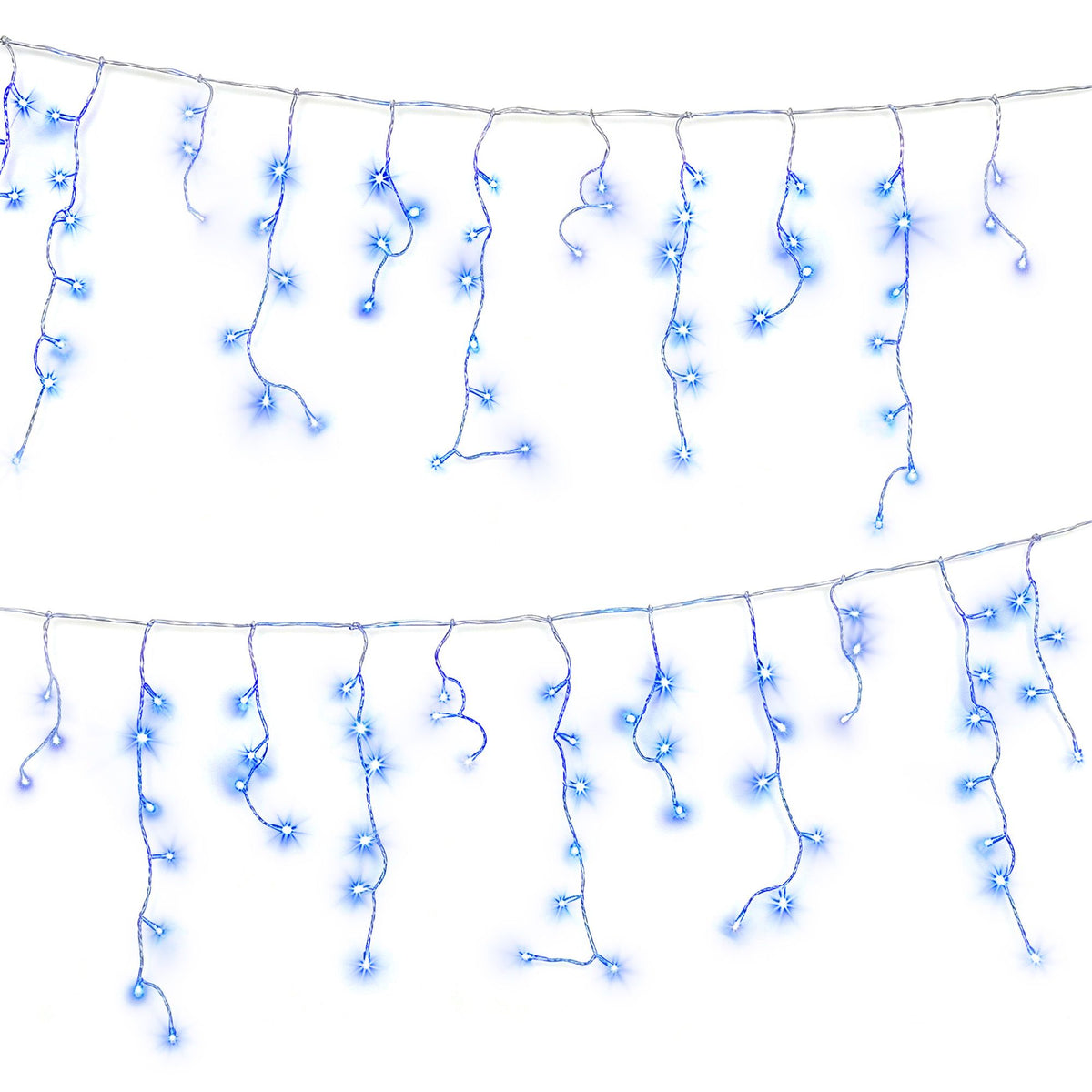 32M Christmas Lights Solar Icicle String Lights 960 LED Blue