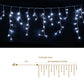 32M Christmas Lights Solar Icicle String Lights 960 LED Cool White