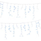32M Christmas Lights Solar Icicle String Lights 960 LED Cool White