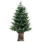4ft 1.2m Christmas Tree LED Potted Xmas Tree Party Decor 8 Light Modes