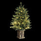 4ft 1.2m Christmas Tree LED Potted Xmas Tree Party Decor 8 Light Modes
