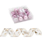Christmas Tree Decoration Set Ribbon Baubles Ornaments Party 34pcs