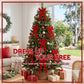 12Pcs Red Velvet Christmas Bows Tree Decorations Xmas Decor
