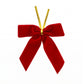 24Pcs Red Velvet Christmas Bows Tree Decorations Xmas Decor