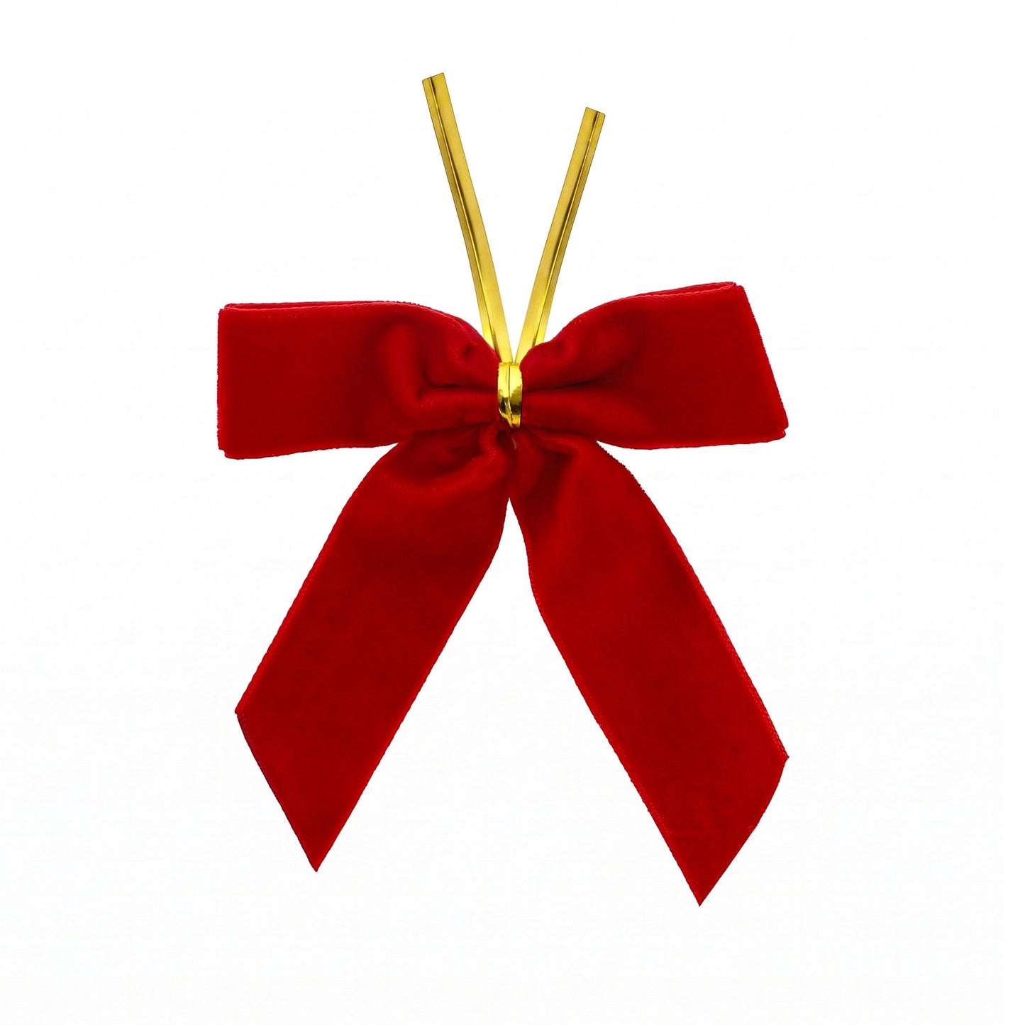 24Pcs Red Velvet Christmas Bows Tree Decorations Xmas Decor