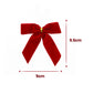 24Pcs Red Velvet Christmas Bows Tree Decorations Xmas Decor