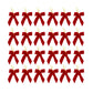 24Pcs Red Velvet Christmas Bows Tree Decorations Xmas Decor