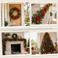 24Pcs Red Velvet Christmas Bows Tree Decorations Xmas Decor