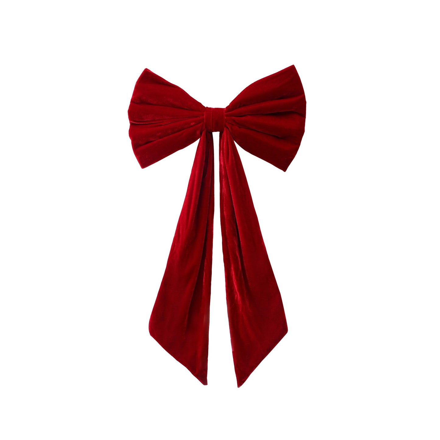 Red Velvet Christmas Bows Tree Decorations Xmas Ornaments