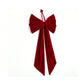 Red Velvet Christmas Bows Tree Decorations Xmas Ornaments