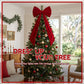 Red Velvet Christmas Bows Tree Decorations Xmas Ornaments