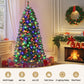 6ft 1.8m Christmas Tree LED Corner Xmas Tree Half 8 Modes Multi-color