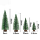 Christmas Table Decoration 4Pcs Mini Tree Set Frosted Party Decor