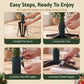 Christmas Tree Stand 360° Rotating for Xmas Tree Up to 2.7M with Remote Control