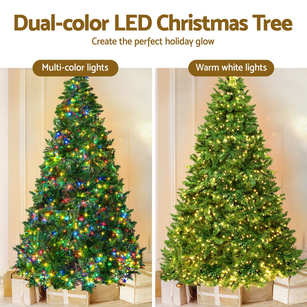 7ft 2.1m 1134 LED Christmas Tree Xmas Tree Decoration 8 Light Mode - Multi Colour