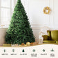 8ft 2.4m Pre-Lit Christmas Tree 1488 LED Green with Red Storage Bag