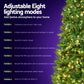 8ft 2.4m Pre-Lit Christmas Tree 1488 LED Green with Red Storage Bag