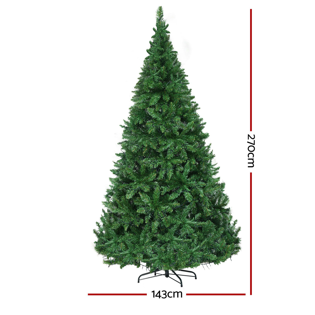 9ft 2.7m 1800 LED 1831 Tips Christmas Tree Xmas Tree Decorations 8 Light Modes