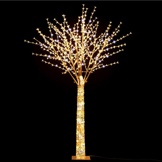 7ft 2.1m Christmas Tree 780 LED Lights Cherry Blossom Trees Jingle Jollys