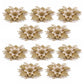 10Pcs Christmas Tree Flower Set Garland Wreath Poinsettia Decorations