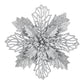 20Pcs Christmas Tree Flower Set Garland Wreath Poinsettia Decorations