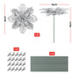 20Pcs Christmas Tree Flower Set Garland Wreath Poinsettia Decorations