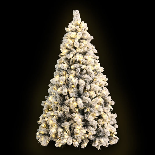 6ft 1.8m 350 LED Christmas Tree xmas Tree Snowy Tips